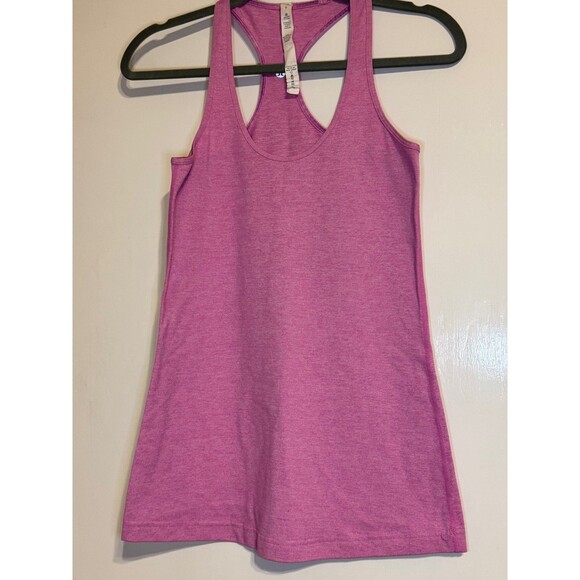 Lululemon Racerback Tank Top Heather Pink Size 6 No Size Tag - Picture 3 of 6